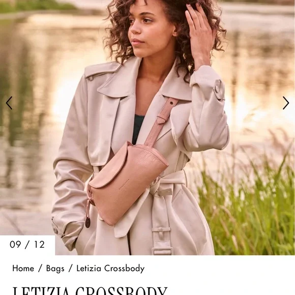 Wanderers Travel Co Letizia Leather Crossbody Bag in Azzurra Teal with Wallet - Picture 6 of 7